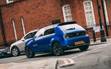 Honda e 2020 road test review - on the road rear