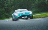 27 Aston Martin Vantage F1 2021 RT cornering front 27 Aston Martin Vantage F1 2021 RT cornering front