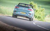 Volkswagen T-Roc Cabriolet 2020 road test review - on the road rear