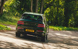 28 Genesis GV80 2021 road test review cornering rear 28 Genesis GV80 2021 road test review cornering rear