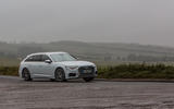 Audi A6 Avant 2018 road test review - cornering front