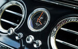 Bentley Continental GT 2018 Autocar road test review clock