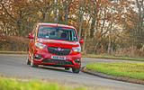 Vauxhall Combo Life 2018 road test review - cornering front