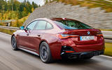 3 BMW 4 Series Gran Coupe 2021 first drive tracking rear 3 BMW 4 Series Gran Coupe 2021 first drive tracking rear