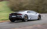 Lamborghini Huracan EVO RWD 2020 road test review - hero rear Lamborghini Huracan EVO RWD 2020 road test review - hero rear