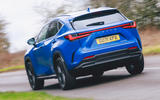 3 Lexus NX 2022 road test review tracking rear