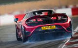 3 McLaren 765LT spider 2021 first drive review track rear