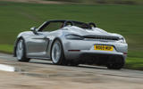 Porsche 718 Spyder 2020 road test review - hero rear