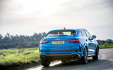 Audi RS Q3 Sportback 2020 road test review - cornering rear