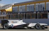 Sauber's sponsorless F1 car