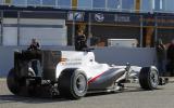 Sauber's sponsorless F1 car