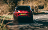 34 Mazda MX 30 2021 road test review cornering rear