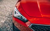 4 Cupra Leon Estate 2021 road test review headlights 4 Cupra Leon Estate 2021 road test review headlights