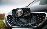 MG ZS EV 2019 road test review - bonnet badge