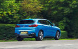 BMW X2 M35i 2019 road test review - cornering rear