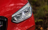 BMW X4 M Competition 2019 road test review - headlights