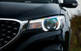 MG ZS EV 2019 road test review - headlights