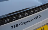 Porsche 718 Cayman GTS 2018 review badges
