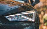 Seat Leon eHybrid 2020 road test review - headlights