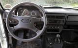 Driver's view of the Lada Niva