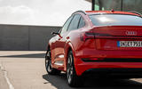 Audi E-tron Sportback 2020 road test review - rear lights Audi E-tron Sportback 2020 road test review - rear lights
