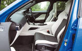 Jaguar F-Pace SVR 2019 road test review - front seats