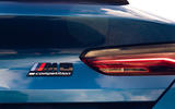 BMW M8 Competition coupe 2020 road test review - rear badge BMW M8 Competition coupe 2020 road test review - rear badge