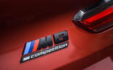 BMW M8 Competition convertible 2020 road test review - rear badge BMW M8 Competition convertible 2020 road test review - rear badge