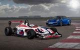 Porsche's 911 Turbo S takes on an F4 racer