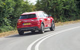 DS 7 Crossback 2018 road test review cornering rear