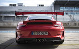Porsche 911 GT3 RS 2018 review static rear