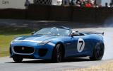Jaguar F-type R convertible prototype takes to the track