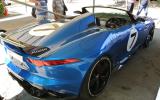 Jaguar F-type R convertible prototype takes to the track