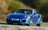 Porsche 911 Turbo hard cornering