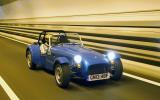 Caterham 160's dipped-beamed headlights