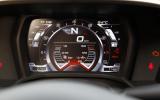 Alfa Romeo 4C's digital instrument cluster