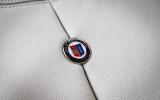 Alpina badges in D4's leather seats