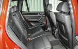 Rear seats in the Alpina XD3