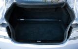 Boot is wide but quite short and shallow; space behind seats needs to be used Aston Martin DBS boot