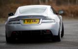 The sonorous V12 has never sounded better Aston Martin DBS rear cornering
