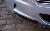 Carbonfibre splitter is a critical component, not just in reducing lift but also in achieving the correct aerodynamic balance Aston Martin DBS front splitter