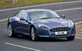 On turn-in, although there is body roll, it settles quickly  Aston Martin Rapide cornering