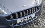 The chromed mesh grille looks good, although how long it’ll stay that shiny  is debatable Aston Martin Rapide front grille