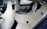 Rear seats are also comfortable but space is tight, especially for tall passengers Aston Martin Rapide's rear seats