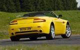 The sizeable Aston Martin V8 Vantage Roadster