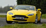 The convertible Aston Martin V8 Vantage