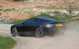 Carbon ceramic brakes are standard on the Aston Virage Aston Martin Virage rear cornering