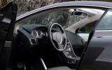 Plastic indicator stalks and cheap-feeling rotary buttons are disappointing Aston Martin Virage interior