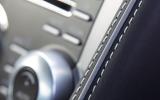 Heavy stitching adds a lavish finish to the leather interior  Aston Martin Virage leather interior