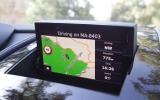 New sat nav is co-developed with Garmin and is a world away from the awful old version, but could still be more intuitive Aston Martin Virage infotainment system